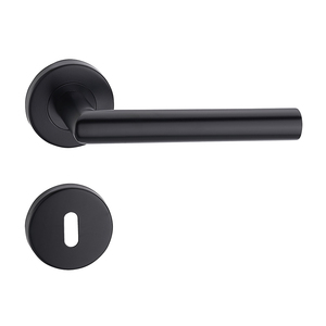 <span class=keywords><strong>Poignée</strong></span> <span class=keywords><strong>de</strong></span> levier <span class=keywords><strong>de</strong></span> <span class=keywords><strong>porte</strong></span> <span class=keywords><strong>intérieure</strong></span> en acier inoxydable <span class=keywords><strong>noir</strong></span> <span class=keywords><strong>mat</strong></span> pour chambre à coucher - Product Image 1