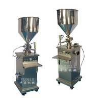 Ventes chaudes : Machine de remplissage semi-automatique pneumatique verticale et horizontale en acier inoxydable pour pâtes, liquides et crèmes