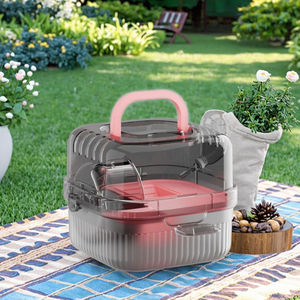 Portable Transparent Grand Espace <span class=keywords><strong>Hamster</strong></span> <span class=keywords><strong>Cage</strong></span> En Plein Air De Luxe Villa À Main <span class=keywords><strong>Cage</strong></span> pour Petits Animaux - Product Image 1