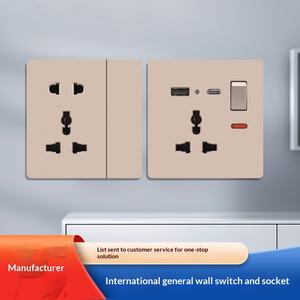 Prise de courant standard britannique Hong Kong Macao spéciale à une ouverture 10A 3 prises AC multifonction cinq trous USB (prise de type C) - Product Image 3