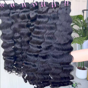 Cambodian <b>Body</b> <b>Wave</b> <b>Hair</b> Bundles Raw Virgin Human <b>Hair</b> Double Drawn Natural Black Wholesale Vendor - Product Image 1