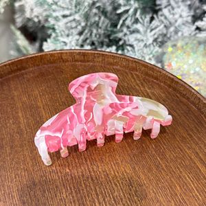 Pince à cheveux classique simple en acétate de cellulose pour femme, nouvelle pince à cheveux requin colorée contrastante pour filles - Product Image 5