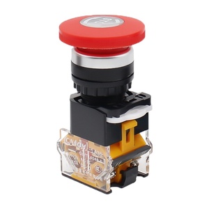Meilleures ventes Bouton-poussoir d'arrêt d'urgence à tête de champignon rouge, fixe et autobloquant pour machine - Product Image 1
