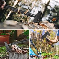 Kit de pioche et hache multifonctionnel de survie robuste pour le camping, la randonnée et la chasse