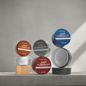 Free Design 100ml Hair Wax Jar Aluminum Tin Can for Cosmetic <b>Body</b> <b>Scrub</b> Packaging - Product Image 6