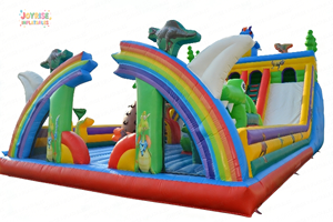 <span class=keywords><strong>Parco</strong></span> Gonfiabile a Tema <span class=keywords><strong>Dinosauri</strong></span>, Gigantesco <span class=keywords><strong>Parco</strong></span> <span class=keywords><strong>Divertimenti</strong></span> Gonfiabile <span class=keywords><strong>con</strong></span> Doppio Scivolo e Parete da Arrampicata, Castello Gonfiabile di Grado Commerciale - Product Image 3