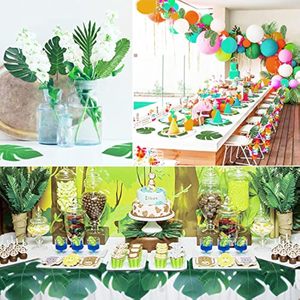 Feuille de palmier verte tropicale artificielle de 7 sortes d'or pour l'affichage seulement - Product Image 4