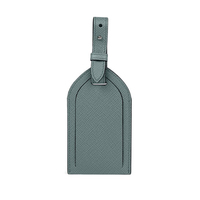 Étiquettes de bagage en cuir véritable personnalisées avec logo, durables, solides, pour valises de voyage, étiquettes nominatives, étiquettes d'identification de bagages d'aéroport, vente en gros en vrac direct usine