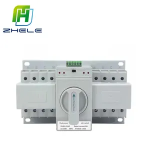 China Single Phase 2P 4p 63 Amp 400V Double Output Power Automatic Transfer ats auto Switch