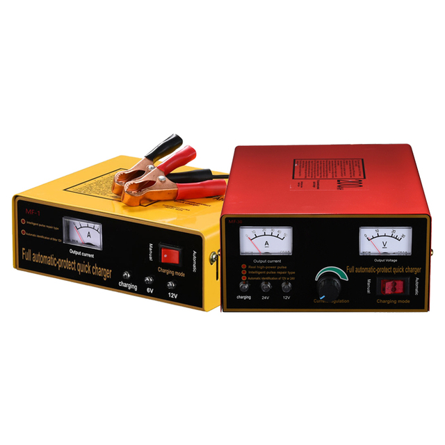 Universal 12V 24v Battery Charger Dry Hydrogel Battery Automatic Charger 18A 24V 12A Pointer Display Lead Acid Battery Charger