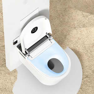 Smart Toilets Foshan Wall Mounted Toilet Bided Build in Auto Open Smart Toilet Black Wall Mount 888-A Auto Open Smart Toilet Bla - Product Image 3