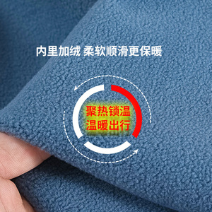 Men's Baseball Jacket Fleece Lined Pure Cotton Loose Fit Breathable Sports Wear Slim Version Single Breasted - Product Image 4