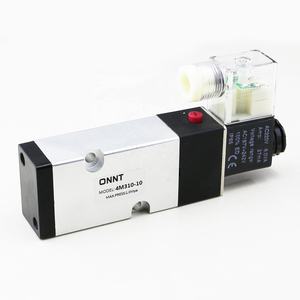 Katup Solenoid Pneumatik Elektrik Manual Kontrol Arah Ukuran Besar 4M310 <span class=keywords><strong>3</strong></span>/8'' Namur 4M310-10 - Product Image 4