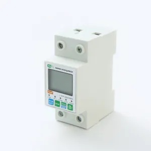Monitor de energía inteligente Interruptor Tuya APP WIFI Medidor de energía inteligente 2P 63A Medidor de kWh