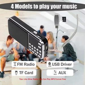 Radio Portátil Multifunción FM/AM de Alta Sensibilidad con Antena de 360° y Ultra Larga, Altavoz Integrado - Product Image 3