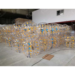 Ballons de football gonflables transparents de bulle de choc de <span class=keywords><strong>prix</strong></span> de gros chaud - Product Image 1
