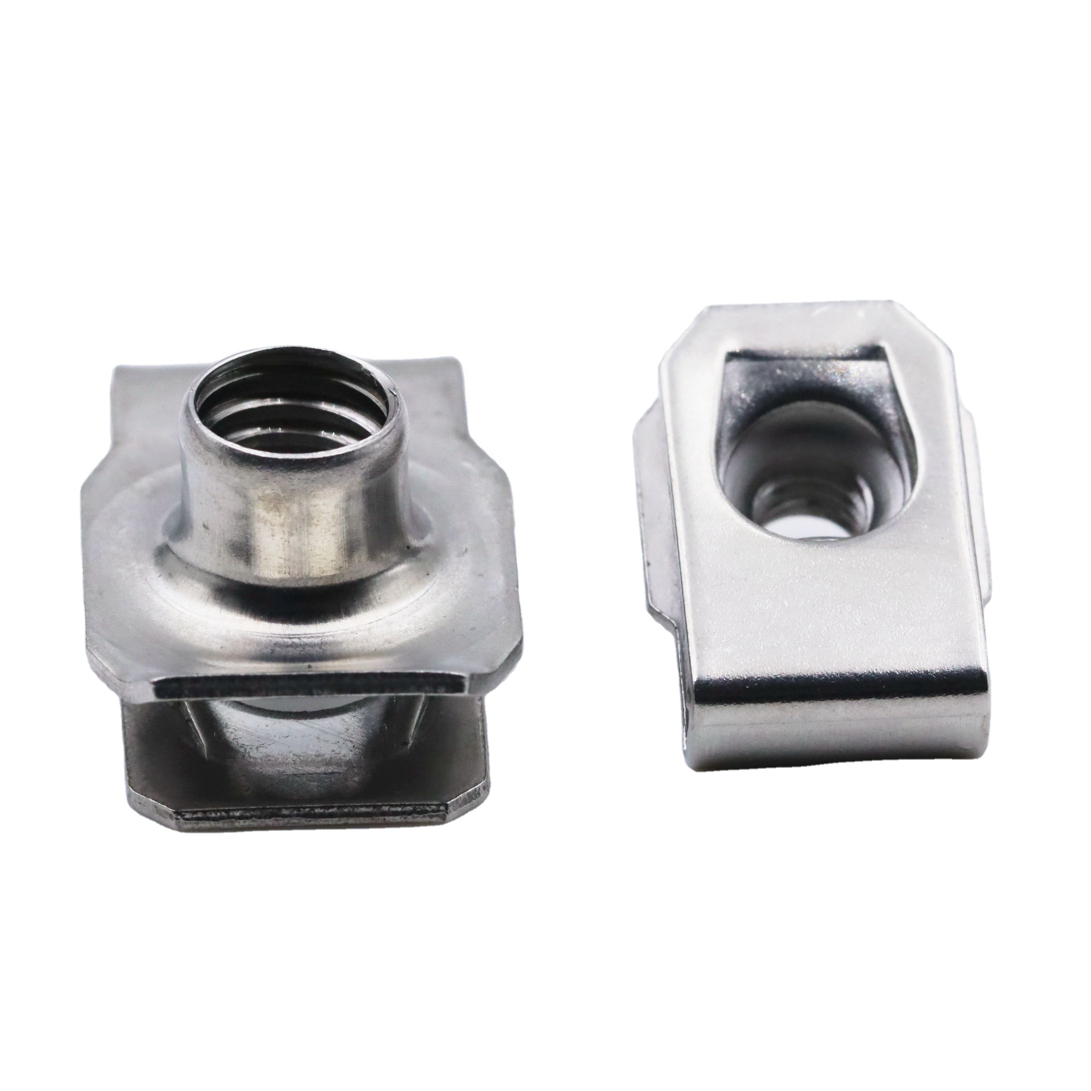 Ekoama U Type Nut Clip, U Type Nut Clip Stainless Steel Fastener U‑Clips Chimney Nut For Motorcycles Car M4 M5 M6 M8 10 Piece/set Compact Size