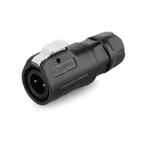 Connecteur circulaire étanche IP68 Cnlinko LP12 Série M12, 2 à 8 pôles, prise de montage sur panneau carré pour électronique marine, en stock