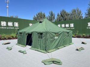 เต็นท์แคมป์ปิ้งกลางแจ้งขนาดใหญ่ใหม่ สำหรับสี่ฤดู สะดวกสบาย หรูหรา สำหรับ 20 คน หนึ่งห้องนอน ผ้าใบสีเขียวขี้ม้า กันน้ำ มาตรฐาน CE/ISO - Product Image 3