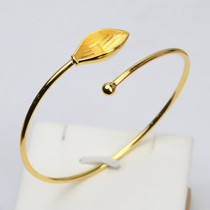 Han DIY Handmade S925 <b>Silver</b> Leaf Hollow Elastic <b>Bracelet</b> Ring Women's 6-7 <b>Pearl</b> Hollow Support Accessories Fashionable 505 - Product Image 2