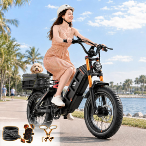Vélo électrique de ville eAhora Juliet Pro II, cadre en acier haute teneur en carbone 20'' x 15'', 7 vitesses, pneus larges longue portée, pour adultes - Product Image 1