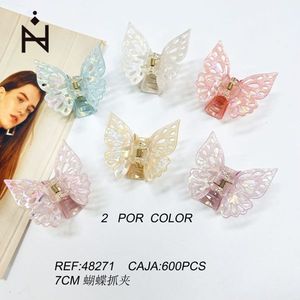 Pince à cheveux papillon 7 cm pour femme, accessoire de mode - Product Image 3