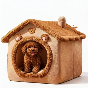 Maison pour animaux de compagnie pliable et écologique, amovible et lavable, pour chat, <span class=keywords><strong>chiot</strong></span>, canapé, lit pour animaux de compagnie, pour chiens extra petits - Product Image 1