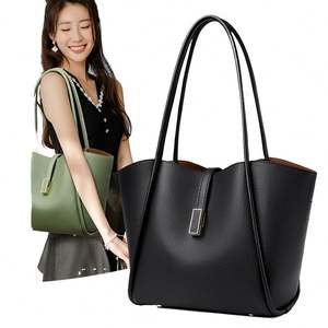 Bolso de mujer de piel sintética ecológica, venta caliente, ODM y OEM, bolso de hombro para mujer con diseño personalizado. - Product Image 1