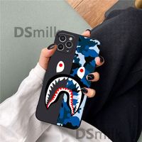 Bec de requin coque de téléphone pour iPhone 15 14 13 Pro 12 11 Pro Xs X XR Max étuis en silicone couverture souple pour Samsung Galaxy S24 S507P7