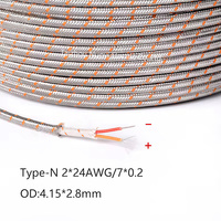 Fil de thermocouple industriel de type N pour chauffage de précision haute température 18AWG 20AWG 24AWG, anti-interférence, résistant à la flexion