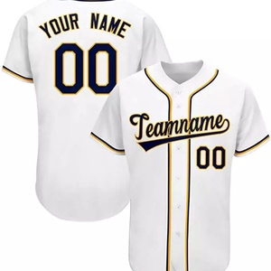 Vente en gros de maillots de baseball blancs unis de haute qualité pour femmes, cousus - Product Image 1
