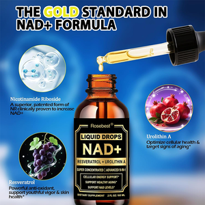 Suplemen Cairan Tetes OEM Private Label Formula 9 in 1 Lanjutan 1000mg Liposomal NAD+ Resveratrol & Urolithin A untuk Antioksidan - Product Image 5