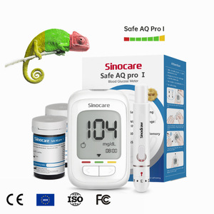 <span class=keywords><strong>Medidor</strong></span> <span class=keywords><strong>de</strong></span> <span class=keywords><strong>glucosa</strong></span> en sangre <span class=keywords><strong>Sinocare</strong></span> Safe AQ Pro I con tiras reactivas y dispositivo <span class=keywords><strong>de</strong></span> punción para el control <span class=keywords><strong>de</strong></span> la diabetes - Product Image 1