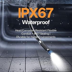 Caméra d'inspection endoscopique à 2 voies, 8 LED, sonde flexible étanche, cadeaux pour STEM, compatible avec tous les modèles de caméras d'inspection - Product Image 5