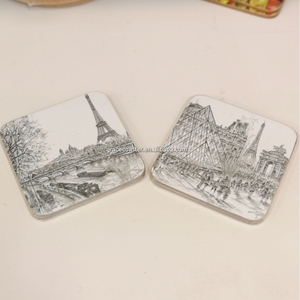 <span class=keywords><strong>Pas</strong></span> <span class=keywords><strong>cher</strong></span> Paysage-Design Coaster Set Poly Sac Souvenir Cadeau avec Tapis & Pads Produit Touristique - Product Image 4