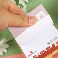 Bloc-notes autocollants carrés personnalisés avec palette en bois, cadeau promotionnel personnalisable pour le bureau/l'école/la maison