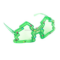 Noël LED Lunettes En Plastique Spooky Crâne et Citrouille Lunettes Rougeoyantes S'allument Clignotant Usine En Gros