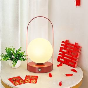 Lámpara de Mesa LED Recargable de Estilo Nórdico <span class=keywords><strong>para</strong></span> <span class=keywords><strong>Dormitorio</strong></span>, Moderna, de Lujo, con Control Táctil Inalámbrico, de Plástico, con Intensidad Regulable - Product Image 4