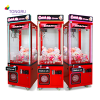 Machine à griffes géante à lumières colorées, machine d'arcade à pièces, plateau de jeu, prix, en-cas, peluches, machine à griffes pour les entreprises aux États-Unis