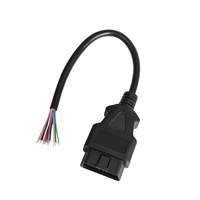16-Pin Weibliches Kupfer-Verbindungskabel ELM327 Verlängerungskabel OBD2-Kabel 16-adrig Anpassbare Länge