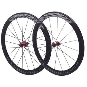 Juego de Ruedas para Bicicleta de Carretera 700C RUJIXU, Buje de 6 Trinquetes <span class=keywords><strong>y</strong></span> 3 Dientes 120 Clics, Llanta de Aleación de Aluminio de 40mm para Freno V-Brake - Product Image 1