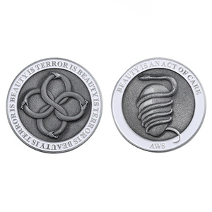 Wholesale Challenge <strong>Coin</strong> Custom Logo Double Side Collectables <strong>Coins</strong> High Details Antique <strong>Silver</strong> 3D Snake Character <strong>Silver</strong> <strong>Coins</strong>