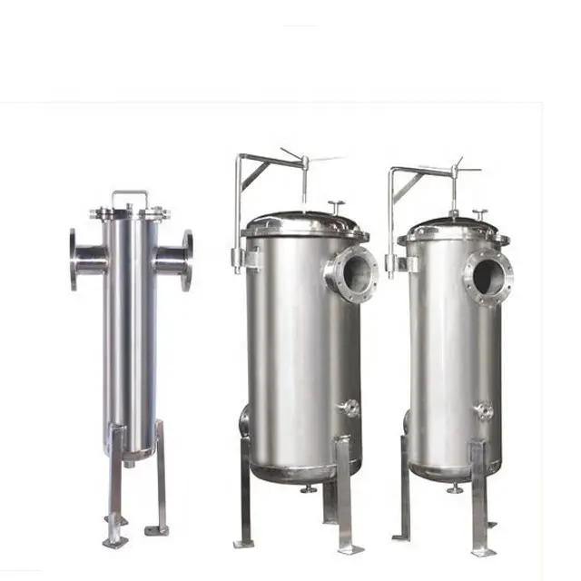 Filtro tipo núcleo Filtro de carcasa de filtro de cartucho de acero inoxidable para agua circulante industrial para sistema de tratamiento de agua RO