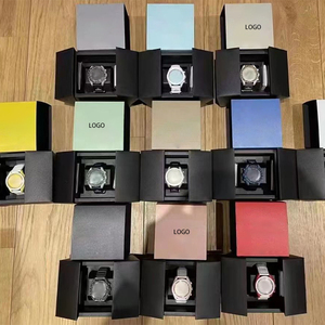 Caja de reloj de marca al por mayor de fábrica en stock con logo, juego completo de embalaje con bolsa de regalo, caja de reloj con logo personalizado para hombre - Product Image 1