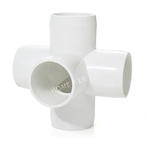 Raccords <span class=keywords><strong>PVC</strong></span> PP Sch40 en gros d'usine, coudes et tés blancs à 90 et 45 degrés pour la connexion de tuyauterie de plomberie - Product Image 3
