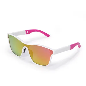 Gepolariseerde Zonnebril TR90 Frame Vrouwen Roze Mannen Blauw Oem Custom Logo UV400 Sport Zonnebril Stijl