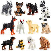 Jouet de chiot articulé réaliste et détaillé en plastique, fait main, tendance, pour enfants et tout-petits, jouet anti-stress