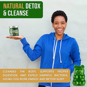 Nhãn hiệu riêng thuần chay Hữu Cơ vitamin khoáng chất cai nghiện cải thiện miễn dịch năng lượng seamoss biển rêu Gummies với bladderwrack cây ngưu bàng - Product Image 2