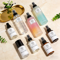 Bouteille pulvérisateur à gâchette à brume fine et continue en plastique ambré pour nettoyant capillaire et barbier, avec logo personnalisé