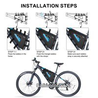 Kit de conversion de vélo électrique avec moteur à moyeu sans balais haute puissance 48V 52V 60V 72V 1000-2000W, batterie au lithium et accessoires